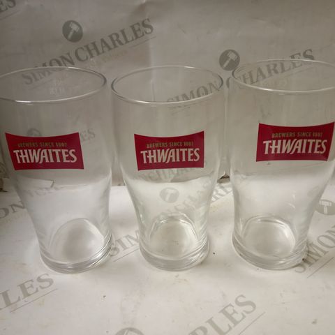 LOT OF 12 THWAITES TULIP 20oz GLASSES