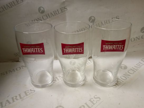 LOT OF 12 THWAITES TULIP 20oz GLASSES