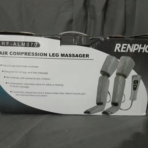 BOXED RENPHO AIR COMPRESSION LEG MASSAGER 
