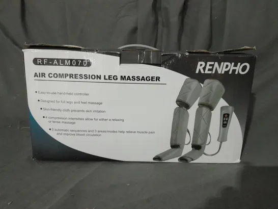 BOXED RENPHO AIR COMPRESSION LEG MASSAGER 