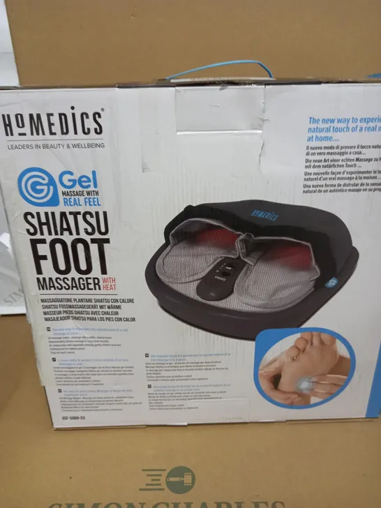 BOXED HOMEDICS SHIATSU FOOT MASSAGER