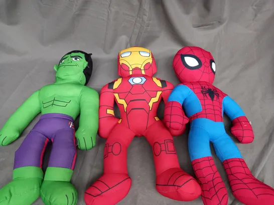 SET OF 3 MARVEL PLUSH TEDDIES