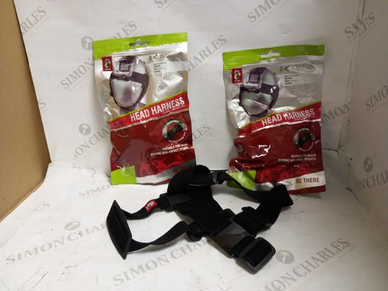 LOT OF APPROXIMATELY 80 BRAND NEW 8EXTREME ADJUSTABLE HEAD HARNESSES FOR ACTION CAMS