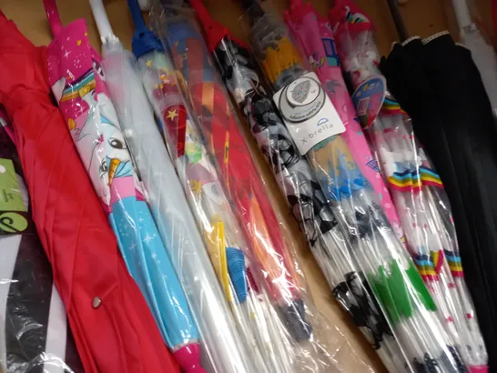 LOT OF 12 ASSORTED UMBRELLAS