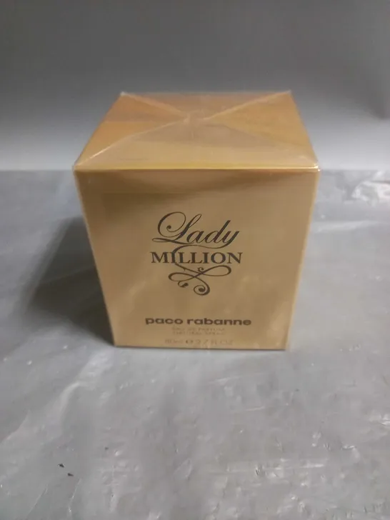 BOXED AND SEALED PACO RABANNE LADY MILLION EAU DE PARFUM 80ML