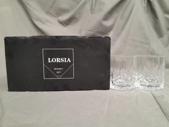 BOXED LORSIA WHISKY SET 