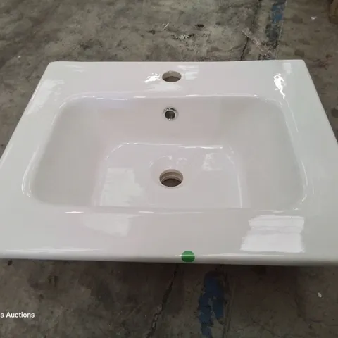 BOXED CANELLI CERAMIC SINGKE TAP VANITY BASIN WHITE 500 × 400mm