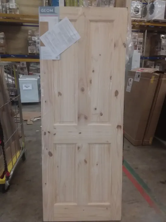 GEOM 4 PANE KNOTTY PINE FIRE INTERNAL DOOR 1981×762×44MM