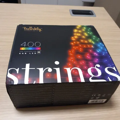 BOXED TWINKLY GENERATION II 400 MULTICOLOUR APP CONTROLLED RGB LED STRINGS