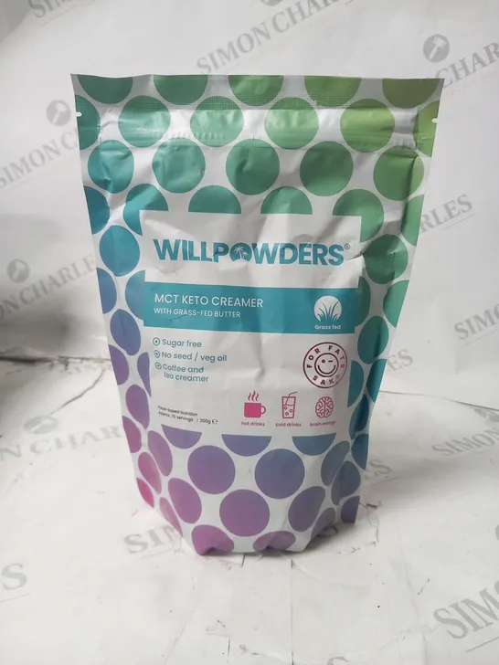 FOUR BAGS OF WILLPOWDERS MCT KETO CREAMER WITH GRASS-FED BUTTER 300G