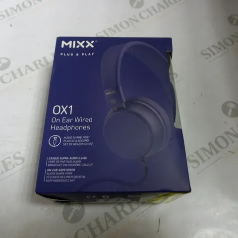 BOXED MIXX OX1 ON EAR WIRED HEADPHONES