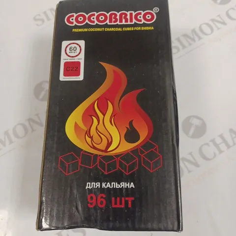 BOX OF COCONUT CHARCOAL CUBES FOR SHISHA