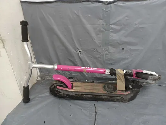 BOXED ZINC E4 MAX FOLDING ELECTRIC SCOOTER IN PINK  RRP £139.99