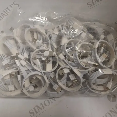 BAG OF APPROX 30 USB-C PHONE CHARGERS