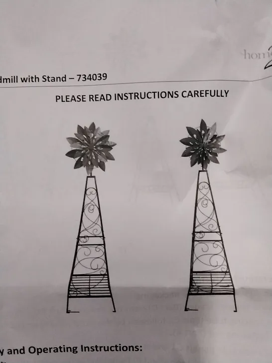 BOX3D METAL WINDMILL WITH STAND