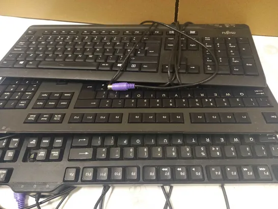 BOX OF APPROXIMATELY 10 ASSORTED COMPUTER KEYBOARDS