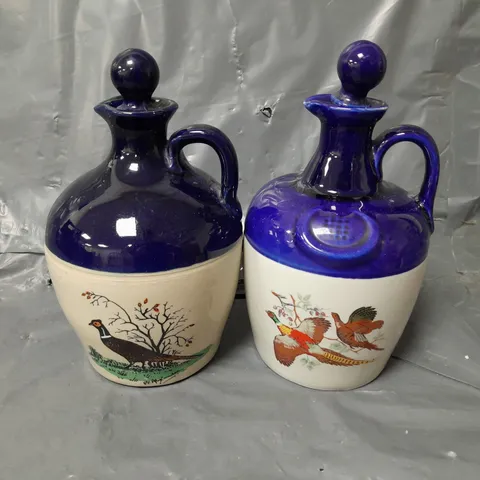 SET OF 2 UNBRANDED CORK LID JUGS