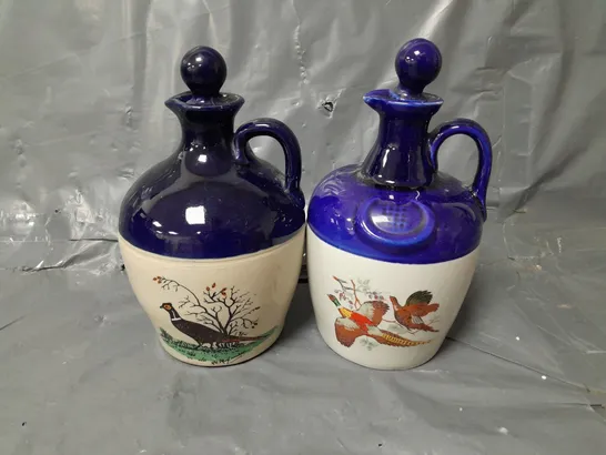 SET OF 2 UNBRANDED CORK LID JUGS