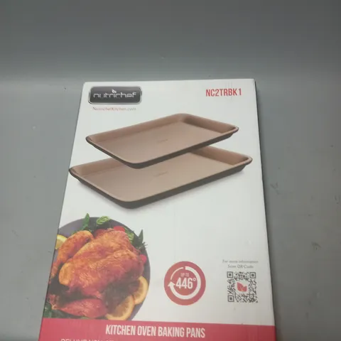 BOXED NUTRICHEF KITCHEN OVEN BAKING PANS NON-STICK 