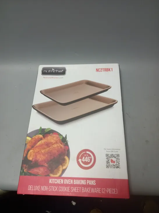 BOXED NUTRICHEF KITCHEN OVEN BAKING PANS NON-STICK 