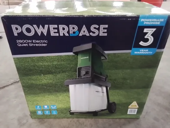 BOXED POWERBASE 2800W ELECTRIC QUIET SHREDDER