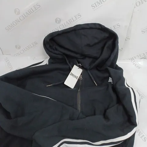 LONSDALE HOODED JACKET IN BLACK - 12