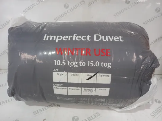 IMPERFECT DUVET WINTER USE 10.5 TO 15 TOG