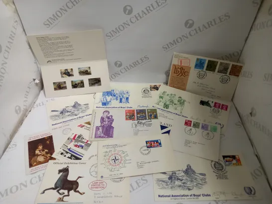 BOX OF APPROX 50 ASSORTED COLLECTABLE STAMPS IN VARIOUS CONDITIONS