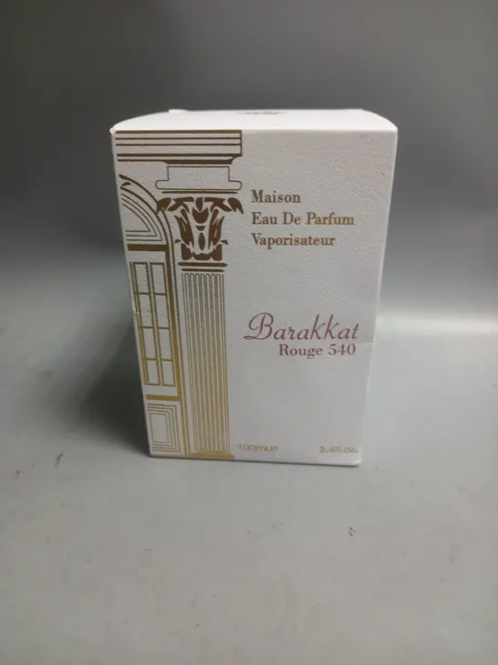 BOXED MAISON BARAKKAT ROUGE 540 PERFUME EAU DE PARFUM 100ML