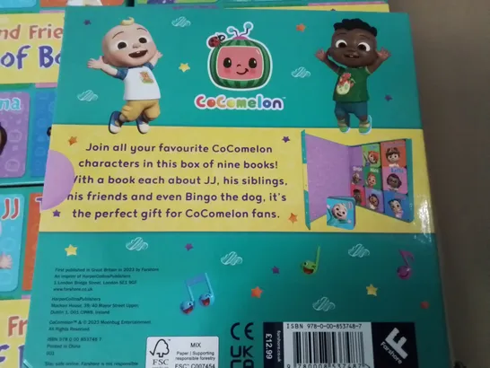 LOT OF 10 COCOMELON JJ & FRIENDS BOX OF BOOKS