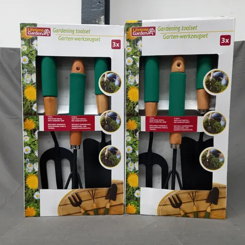 BOXED LIFETIME GARDEN 3 PIECE GARDENING TOOLSET (SET OF 2)