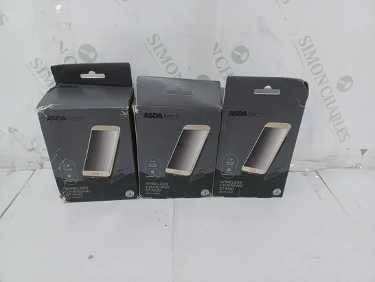 LOT OF 3 WIRELESS CHARGING STANDS