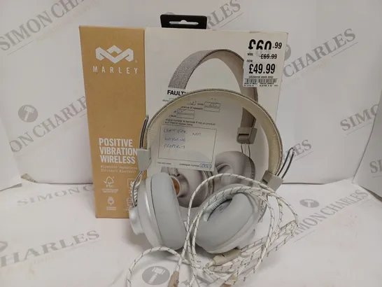 BOXED HOUSE OF MARLEY POSITIVE VIBRATIONS 2 WIRELESS BLUETOOTH HEADPHONES