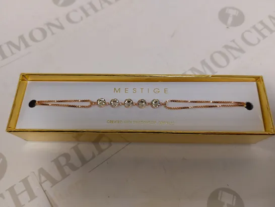 MESTIGE SWAROVSKI CRYSTAL ROSE GOLD CHAIN