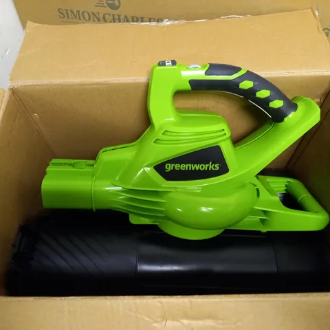 GREENWORKS LEAF BLOWER/VACUUM