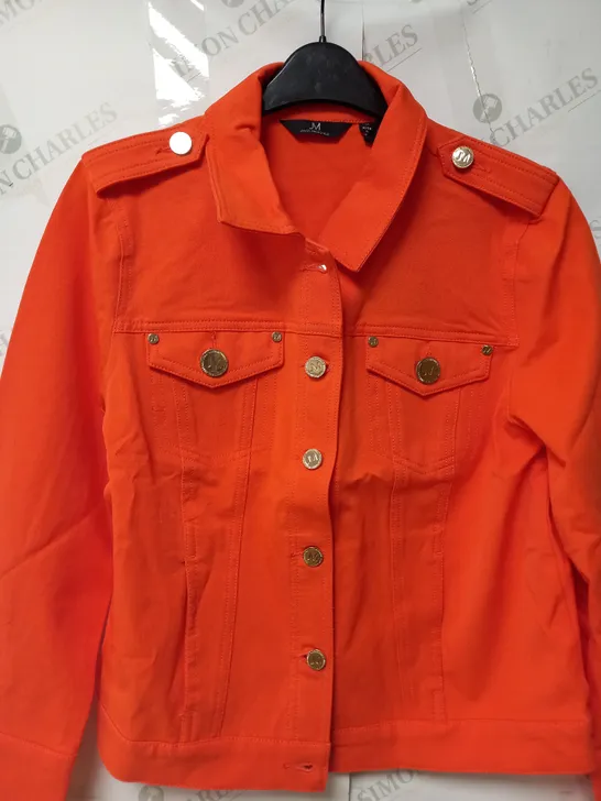 LOT OF 10 JULIEN MACDONALD MILITARY DENIM JACKETS ORANGE ASSORTED SIZES