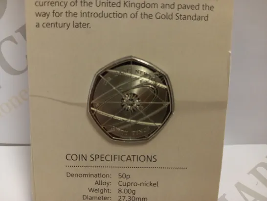 SIR ISSAC NEWTON COMMEMORATIVE COIN - 2017