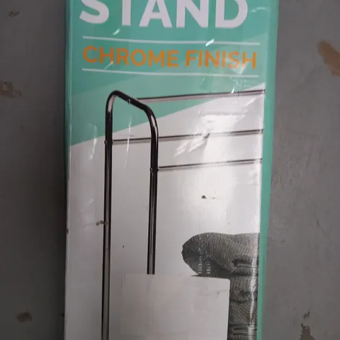 BOXED UNBRANDED TOWEL STAND IN CHROME FINISH