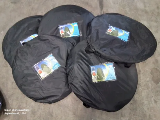 LOT CONTAINING 5 TANNING TENTS