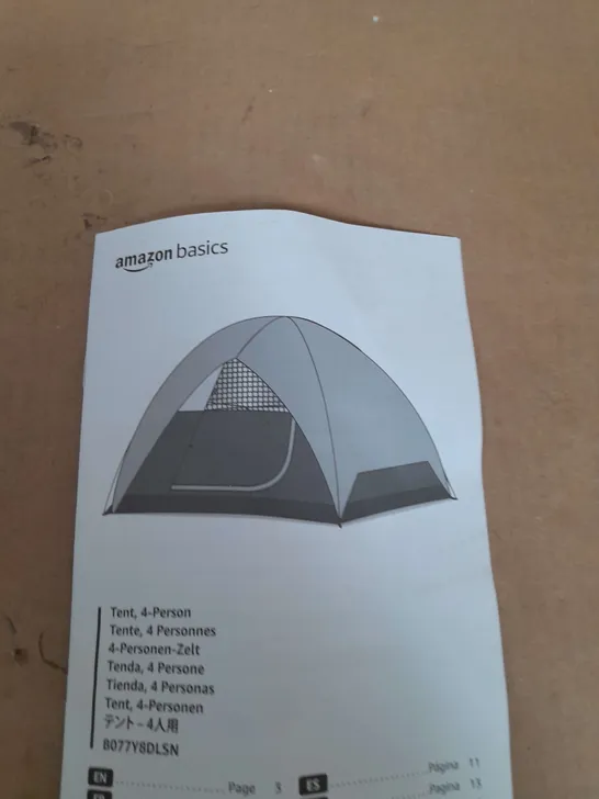 AMAZON BASICS 4 PERSON TENT 