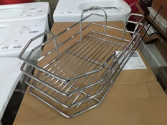 BOX CONTAINING 5 METAL FRAME BASKETS 