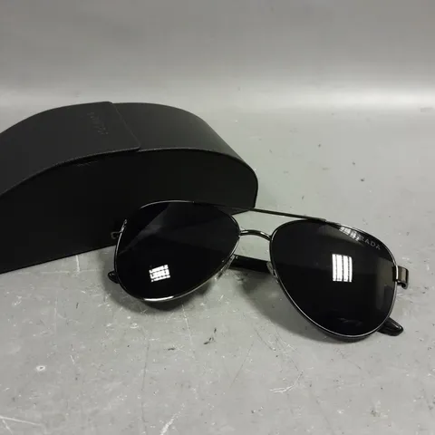 PRADA AVIATOR LENS BLACK LENS SUNGLASSES 