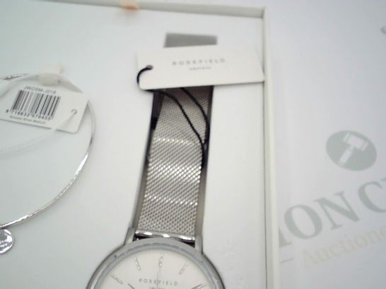 BRAND NEW BOXED ROSEFIELD WATCH MSWS-X172 MERCER SILVER WATCH RRP £134