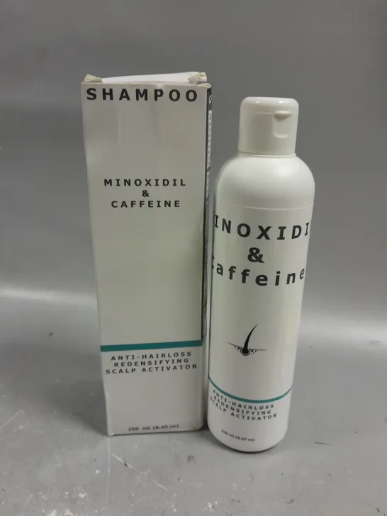 BOXED MINOXIDIL & CAFFEINE ANTI-HAIRLOSS REDENSIFYING SCALP ACTIVATOR SHAMPOO - 250ML  