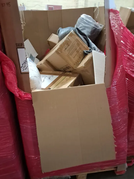 PALLET OF ASSORTED HOUSEHOLD ITEMS TO INCLUDE AIR COOLER, AIR FRYER AND WATER TABLE