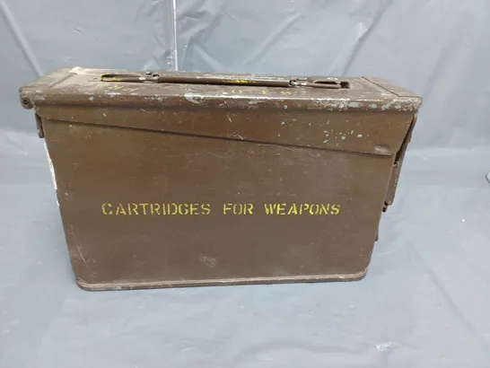 AMMUNITIONS CASE FOR CARTRIDGES FOR WEAPONS UK MILITARY ISSUE