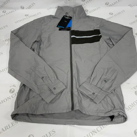 SHIMANO TRANSIT WINDBREAKER JACKET IN ALLOY SIZE LARGE