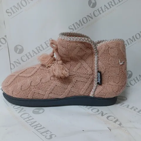 MUK LUKS LINA SLIPPER BOOT ROSE GOLD SIZE 8