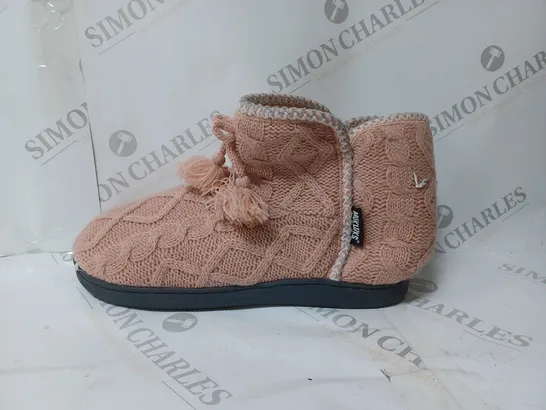 MUK LUKS LINA SLIPPER BOOT ROSE GOLD SIZE 8