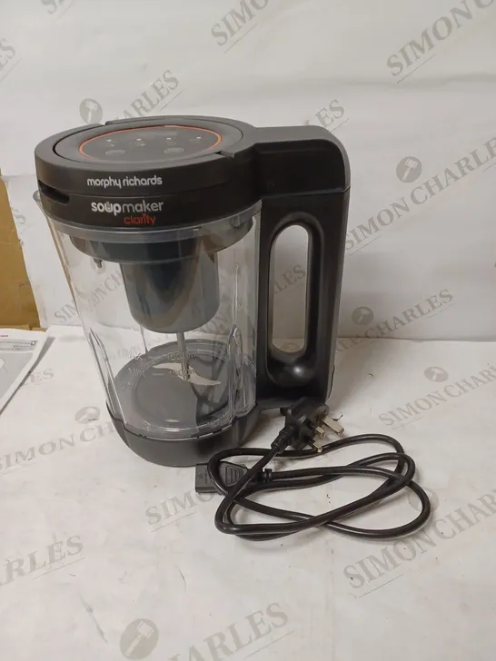 MORPHY RICHARDS CLARITY SOUP MAKER